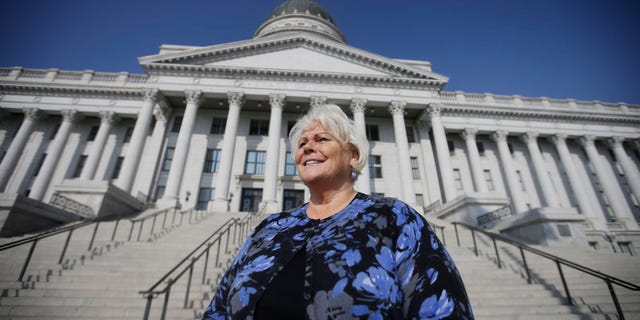 Utah Rep. Susan Duckworth, D-Magna, poses for a photograph at the Utah State Capitol Tuesday, Feb. 9, 2016, in Salt Lake City. Utah is one of the latest states to consider making tampons and other feminine hygiene products tax-free, diving into an international debate on whether women are penalized for their biology. Duckworth, said she wants feminine hygiene products tax-free because they are medically necessary items, but her bill would also cut taxes on adult incontinence products and childrens diapers. (AP Photo/Rick Bowmer)