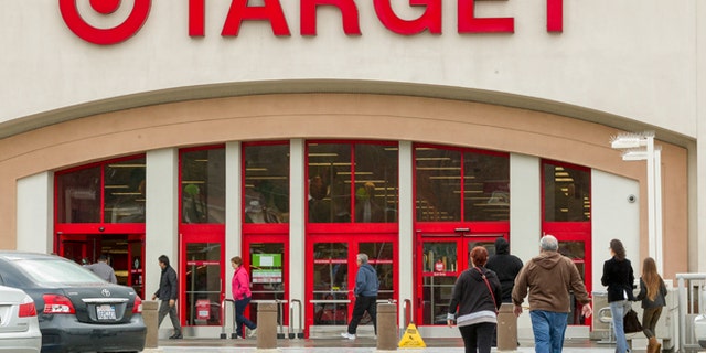 Dec. 19, 2013: Shoppers arrive at a Target store in Los Angeles.