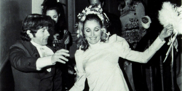 Sharon Tate seen in this file photo from her wedding to Roman Polanski in 1968.