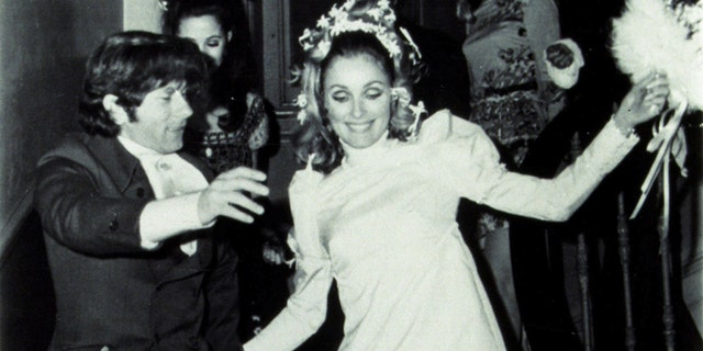 Sharon Tate seen in this file photo from her wedding to Roman Polanski in 1968.