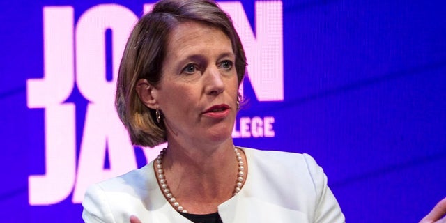 Zephyr Teachout at a debate last month among Democratic candidates for state attorney general.