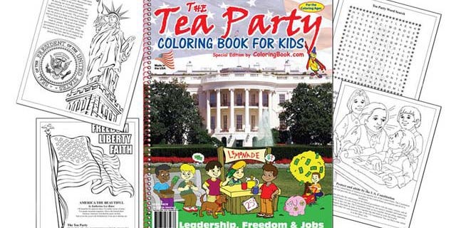 "The Tea Party Coloring Book" is available for $3.59 from Clayton, Mo.-based Really Big Coloring Books, Inc.
