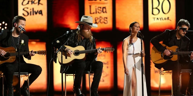 The Grammy’s performance of “Tears In Heaven” in tribute to those who died in the Las Vegas massacre and Manchester bombing was slammed by Twitter users.