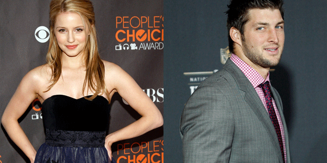 Diana Agron and Tim Tebow sitting in a tree?