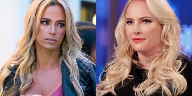Teddi Mellencamp (left) and Meghan McCain (right) have been feuding since McCain called the "Real Housewife" star "boring" in a February interview