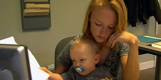 FILE: “Teen Mom" star Maci Bookout is shown with her son, Bentley, in this image released by MTV.