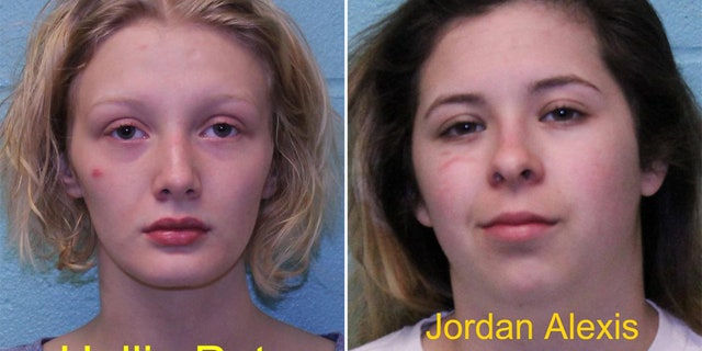 Hallie Pate, left, and Jordan Alexis Ruiz were arrested for breaking into a home and killing the pets inside, officials said.