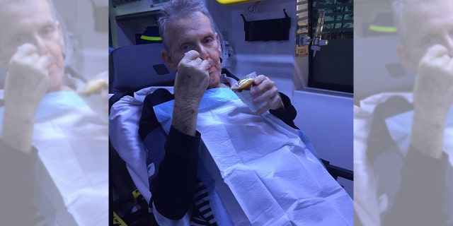 Ron McCartney, 72, was granted his final wish to eat a caramel sundae while taking his last trip to the hospital for palliative care after a 17-year fight with cancer.
