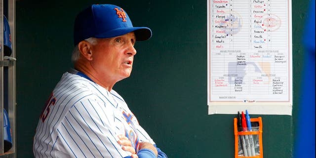 NEW YORK, NY - JUNE 28: Manager Terry Collins #10 of the New York Mets looks on against the Cincinnati Reds at Citi Field on June 28, 2015 in the Flushing neighborhood of the Queens borough of New York City. The Mets defeated the Red 7-2. (Photo by Jim McIsaac/Getty Images)