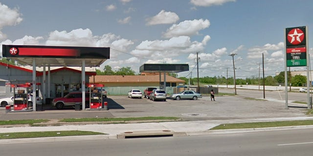 Fort Worth police say a 77-year-old man was robbed after being given a ride in a car by a panhandler who approached him at this Texaco gas station.