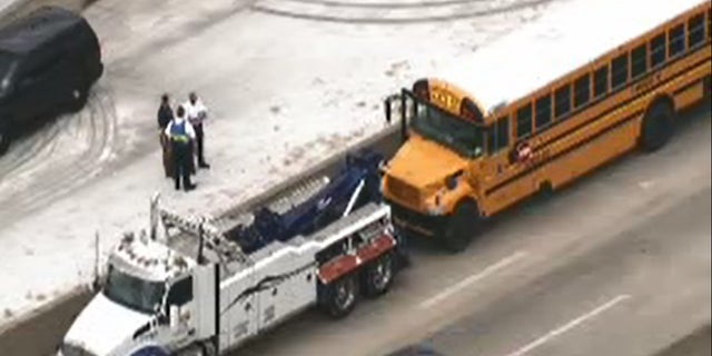More than two dozen students were hurt in the crash outside Houston.