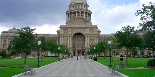 The Texas State Capitol in Austin is seen above.