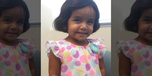 Sherin Mathews, 3, went missing Oct. 14 after her adoptive father allegedly made her stand outside at night — in an alleyway frequented by coyotes.