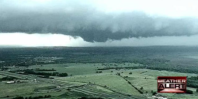 Sept. 8, 2010: A series of tornadoes spawned by the remnants of Tropical Storm Hermine are menacing the Dallas area but there are no immediate reports of damage.