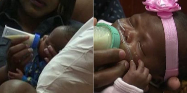 Arthur and Amara were born nearly four months premature and are on track to head home ahead of their original May 5 due date.