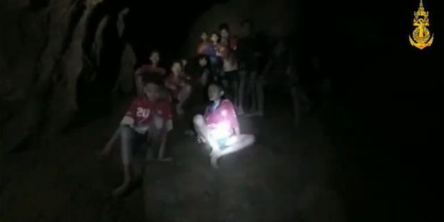 The group was found 300-400 yards past a section of the cave that was on higher ground.