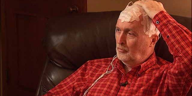 Stan Thain, 58, is using the Optune system as part of his treatment for brain cancer.