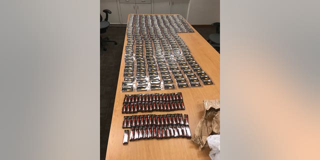 A homeowner in Indiana opened an unexpected package to discover more than than 350 packages of liquid THC inside.