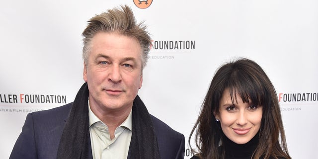 NEW YORK, NY - JANUARY 25:  Alec Baldwin (L) and Hilaria Thomas attend Arthur Miller - One Night 100 Years Benefit at Lyceum Theatre on January 25, 2016 in New York City.  (Photo by Michael Loccisano/Getty Images)