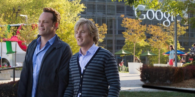 This film publicity image released by 20th Century Fox shows Owen Wilson, right, and Vince Vaughn in a scene from "The Internship."