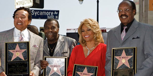 The Miracles, from left: Smokey Robinson, Warren Moore, Claudette Robinson, and Bobby Rogers in 2009.