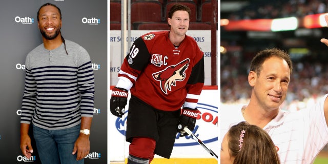 From left: Larry Fitzgerald, Shane Doan and Luis Gonzalez were all slated to participate in Sen. John McCain’s funeral on Thursday, Aug. 30, 2018.