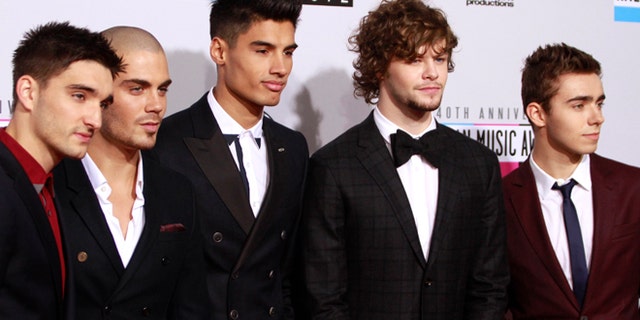 The Wanted singer Max George (2nd from left) is Lindsay Lohan's latest love interest.