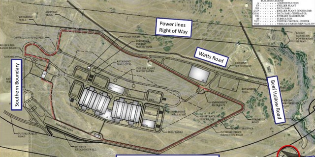 Plans for the new Utah spy center.