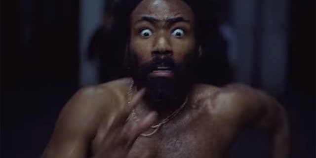 Childish Gambino in his music video for "This Is America."