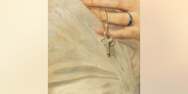 A tiny repaired hole on the painting revealed it to be the lost Thomas Couture artwork. A conservationist of that painting had made a note of the hole.