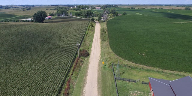 The home is on the outskirts of Brooklyn, Iowa, a small city with a population of around 1,500.