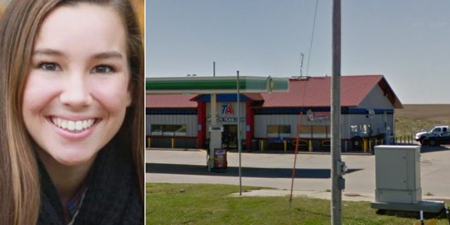 Investigators looking for Mollie Tibbetts, left, are asking anyone who was in the area of this TA truck stop near Brooklyn, Iowa, on July 18th, to speak to them. The truck stop is open 24 hours and is located right next to an on-ramp for Interstate-80.