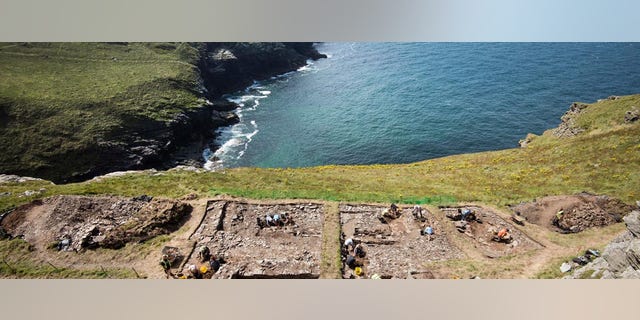 Excavations at the Tintagel site (English Heritage)