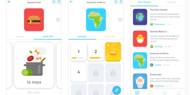(Screenshot of Tinycards in the App Store)