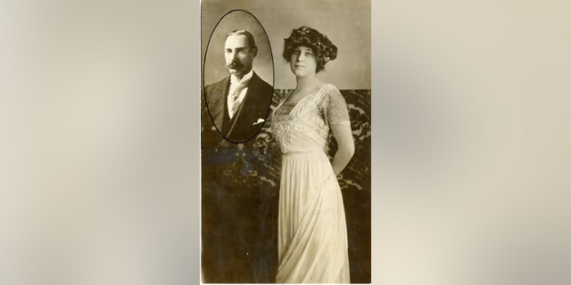 John Jacob Astor and his wife Madeleine (Henry Aldridge & Son).