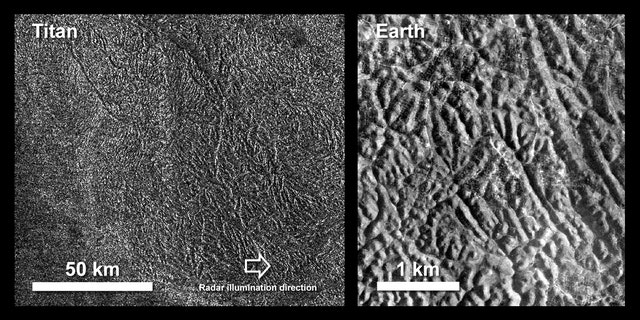 Mysterious Mazes Streak Saturns Moon Titan Fox News 