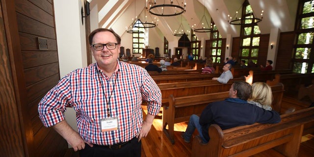 The author at the Billy Graham Training Center in Asheville, North Carolina (Courtesy Todd Starnes)