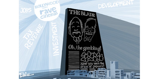 By all accounts, this editorial cartoon drew the ire of Allan and John Block, the Toledo-born brothers who own the Toledo Blade.