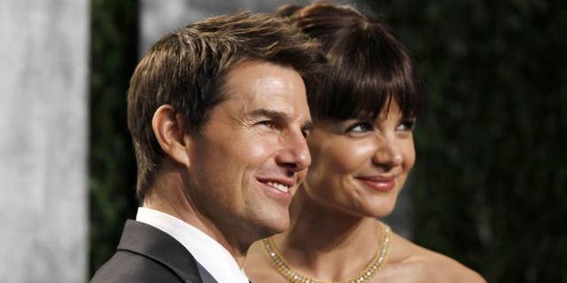 Tom Cruise and then-wife Katie Holmes.