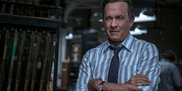 In this image released by 20th Century Fox, Tom Hanks portrays Ben Bradlee in a scene from "The Post." On Monday, Dec. 11, 2017, Hanks was nominated for a Golden Globe for best actor in a motion picture drama for his role in the film.