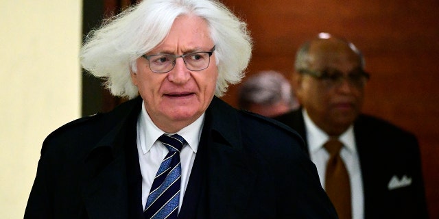 Tom Mesereau, lawyer for actor and comedian Bill Cosby, arrives for Cosby's sexual assault trial at the Montgomery County Courthouse, Wednesday, April 25, 2018, in Norristown, Pa.