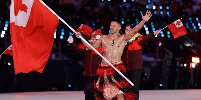 Pita Taufatofua competed in taekwondo in the Rio de Janeiro Summer Games.