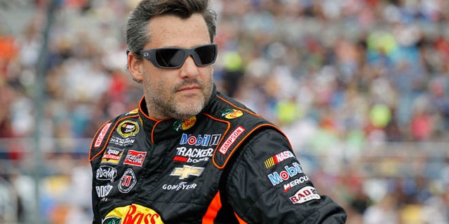 Feb. 23, 2014: Tony Stewart is introduced before the NASCAR Daytona 500 Sprint Cup series auto race at Daytona International Speedway in Daytona Beach, Fla.