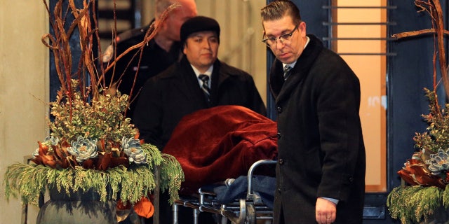 One of two bodies is removed from the home of billionaire founder of Canadian pharmaceutical firm Apotex Inc., Barry Sherman and his wife Honey, who were found dead under circumstances that police described as "suspicious" in Toronto, Ontario, Canada, December 15, 2017.