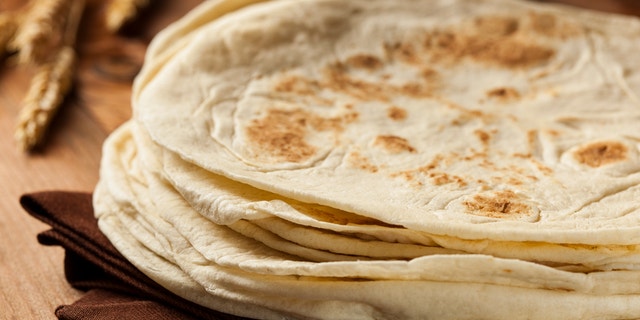 Stack of Homemade Whole Wheat Flour Tortillas
