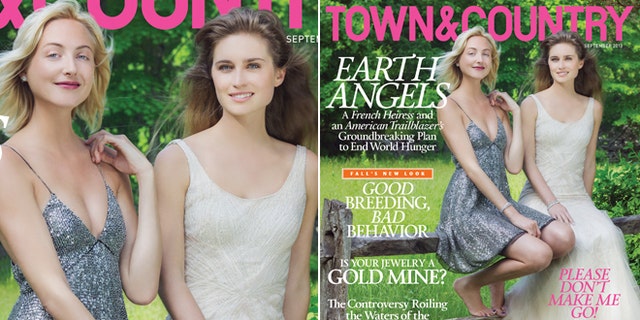 Claire Courtin-Clarins and Lauren Bush Lauren appear on the cover of Town &amp; Country.
