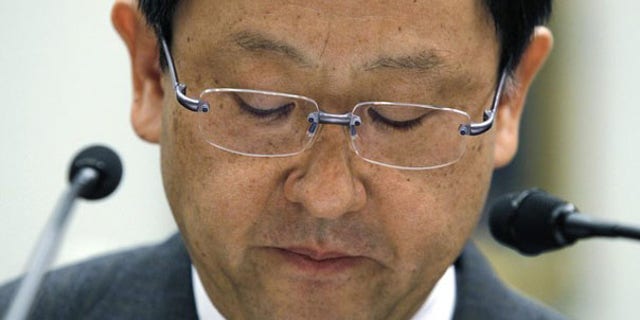Toyota CEO Akio Toyoda testifies on Toyota's car safety before the House Committee on Oversight and Government Reform on Capitol Hill Feb. 24. (Reuters Photo)