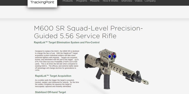 (M600 screenshot from http://tracking-point.com)
