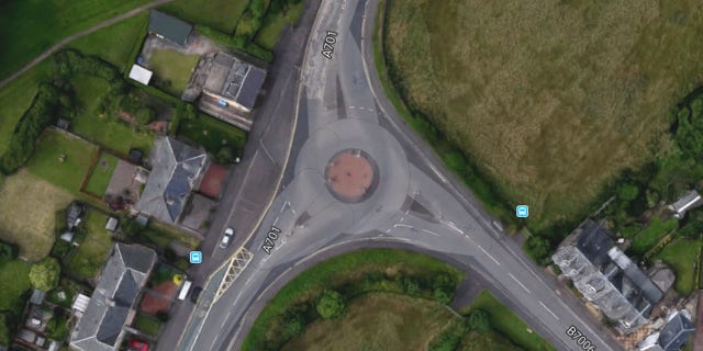 One of Midlothian's busy roundabouts.