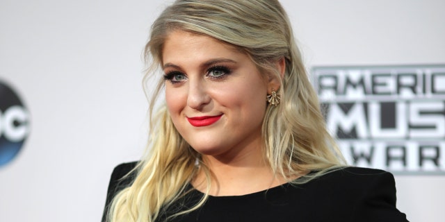 Singer Meghan Trainor arrives at the 2015 American Music Awards in Los Angeles, California November 22, 2015.